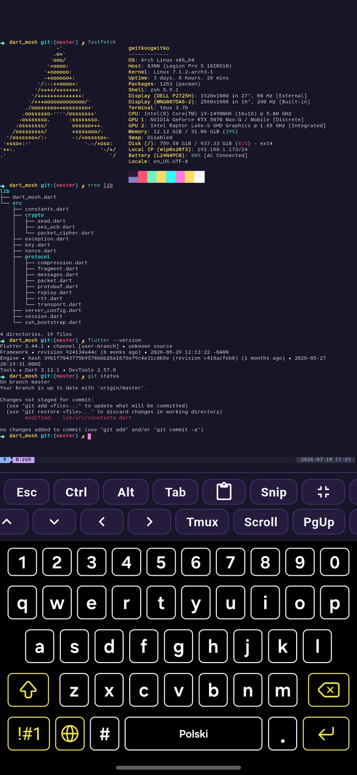 Conduit running a coding agent over SSH